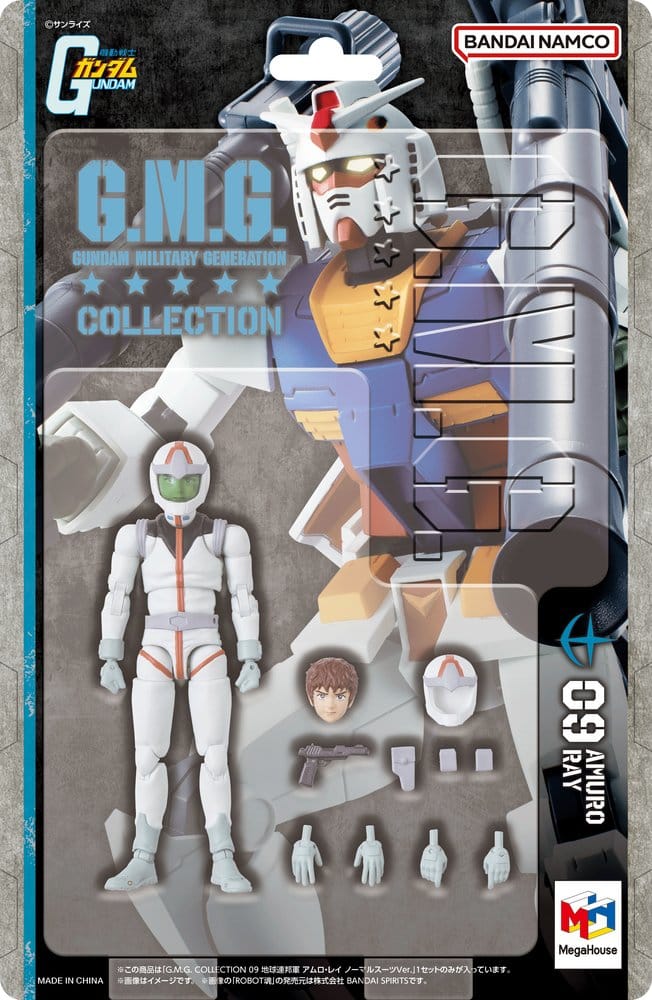 Gundam - Mobile Suit Gundam G.M.G. Collection Earth Federation Amuro Ray Normal Suit Ver. 10 cm (Repeat) – Bild 6