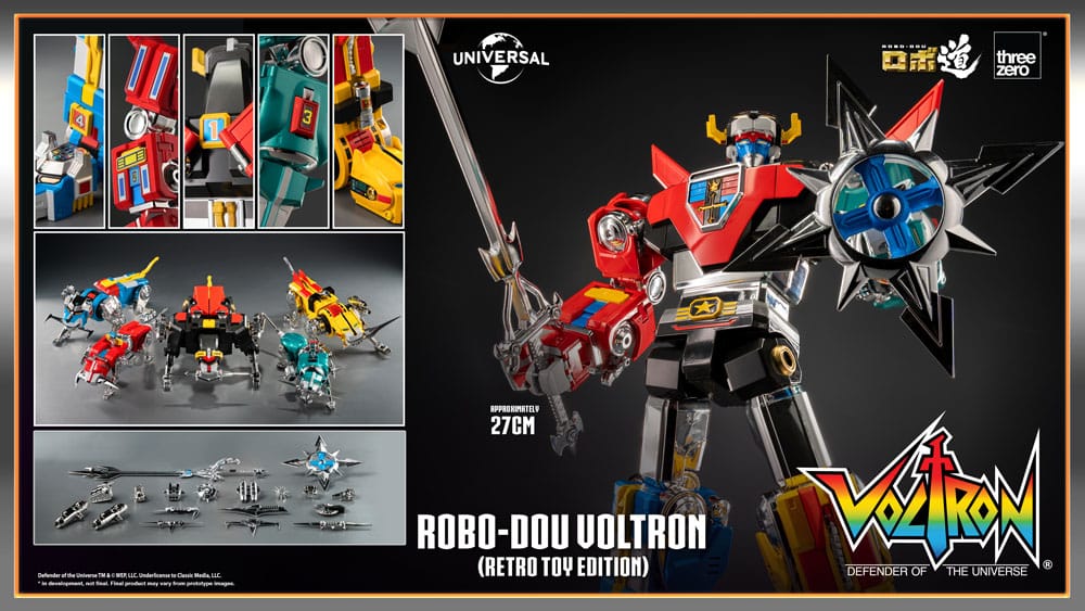 Voltron - Defender of the Universe Robo-Dou Actionfigur Voltron Retro Toy Edition Figur – Bild 16