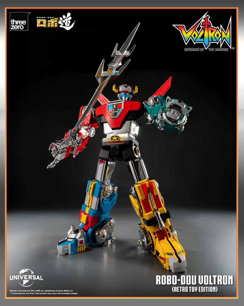 Voltron - Defender of the Universe Robo-Dou Actionfigur Voltron Retro Toy Edition Figur – Bild 3