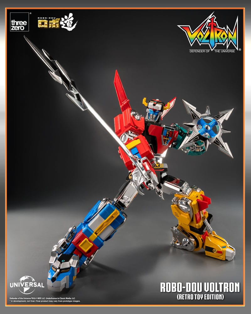Voltron - Defender of the Universe Robo-Dou Actionfigur Voltron Retro Toy Edition Figur – Bild 4