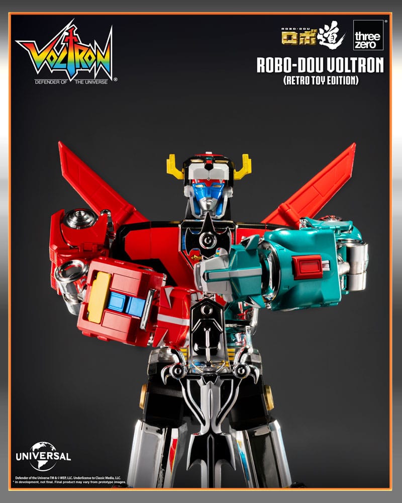 Voltron - Defender of the Universe Robo-Dou Actionfigur Voltron Retro Toy Edition Figur – Bild 5