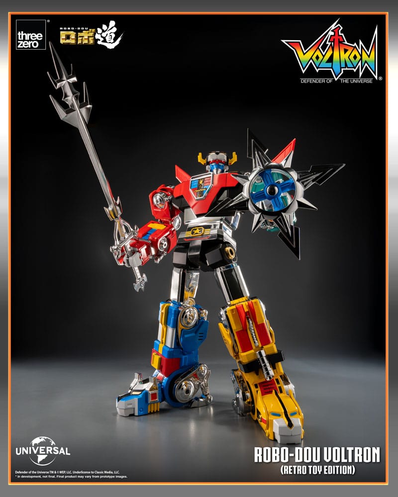 Voltron - Defender of the Universe Robo-Dou Actionfigur Voltron Retro Toy Edition Figur – Bild 6