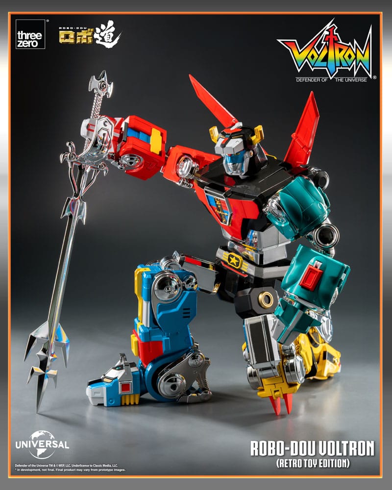 Voltron - Defender of the Universe Robo-Dou Actionfigur Voltron Retro Toy Edition Figur – Bild 7
