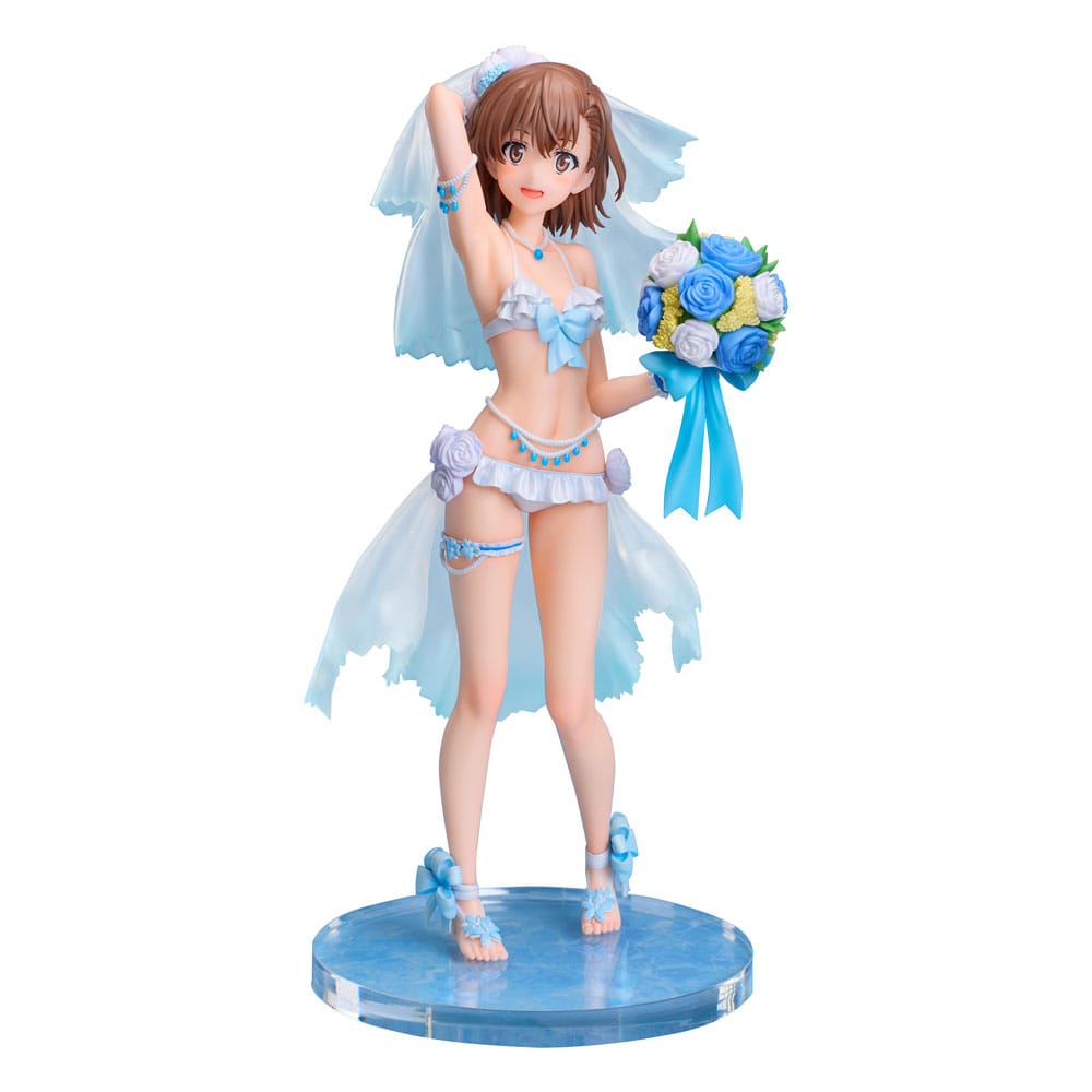 To Aru Kagaku no Railgun - A Certain Scientific Railgun T PVC Statue 1/7 Mikoto Misaka Wedding Swimsuit Ver. – Bild 1