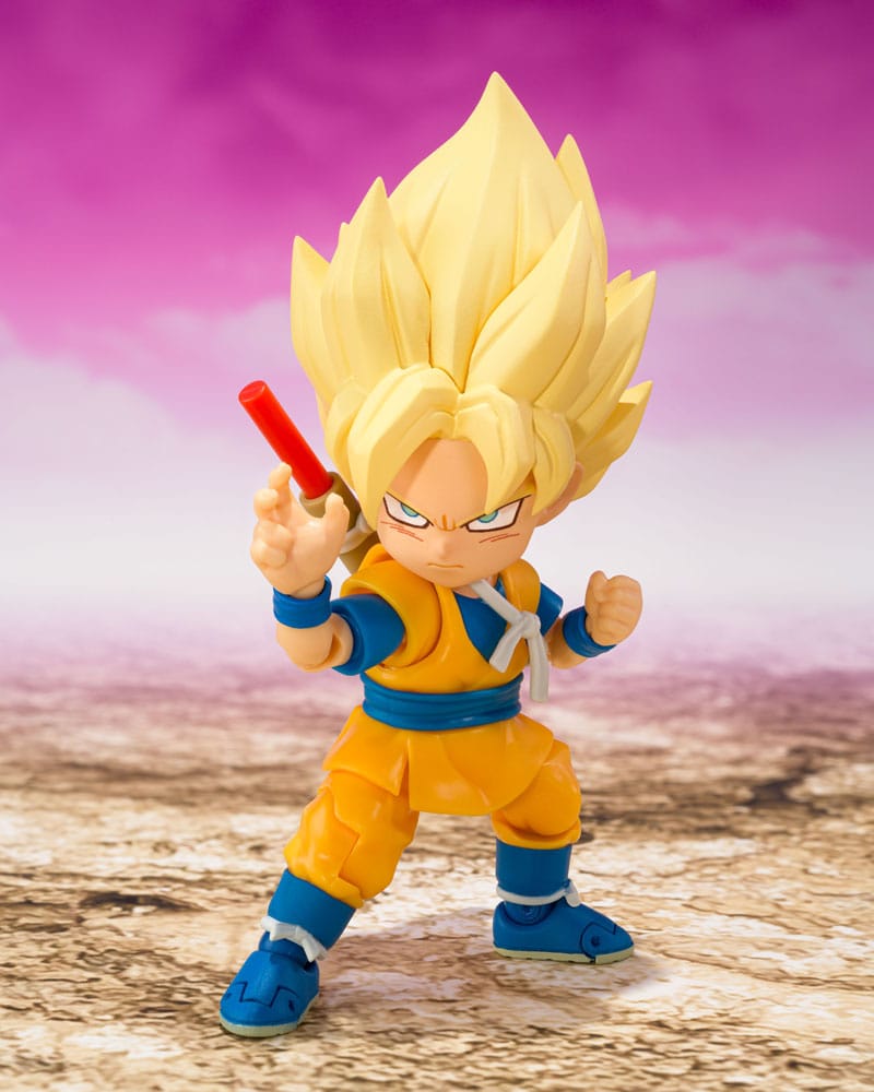 Dragon Ball - S.H.Figuarts Actionfigur Super Saiyan Son Goku (mini) Daima Figur – Bild 2