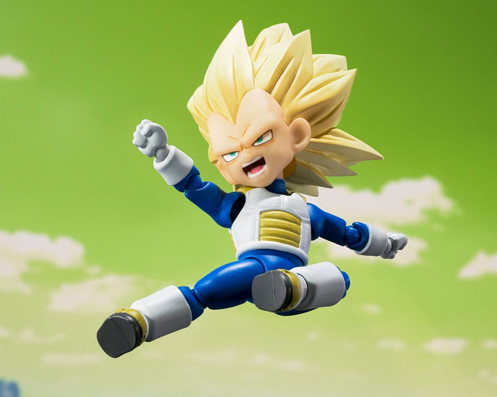 Dragon Ball - S.H.Figuarts Actionfigur Super Saiyan Level 3 Vegeta (mini) Daima Figur – Bild 6