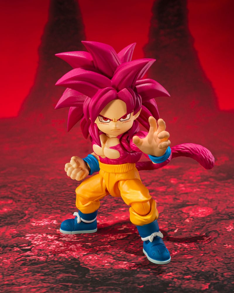 Dragon Ball - Daima S.H.Figuarts Actionfigur Super Saiyan Level 4 Son Goku (mini) Figur – Bild 2