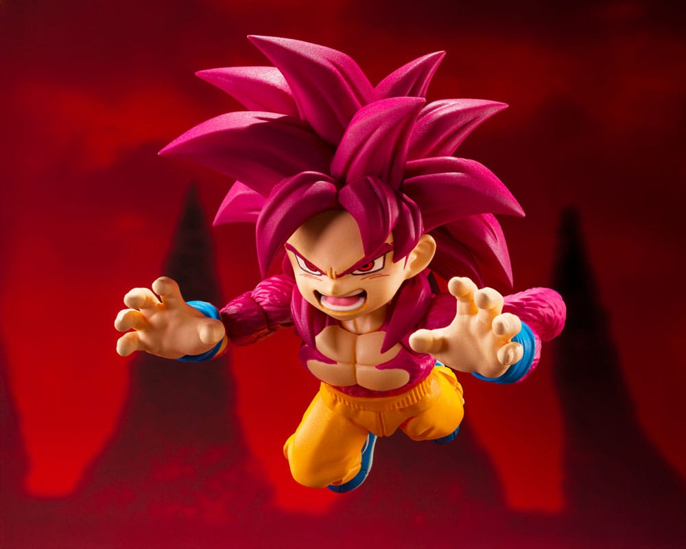 Dragon Ball - Daima S.H.Figuarts Actionfigur Super Saiyan Level 4 Son Goku (mini) Figur – Bild 3