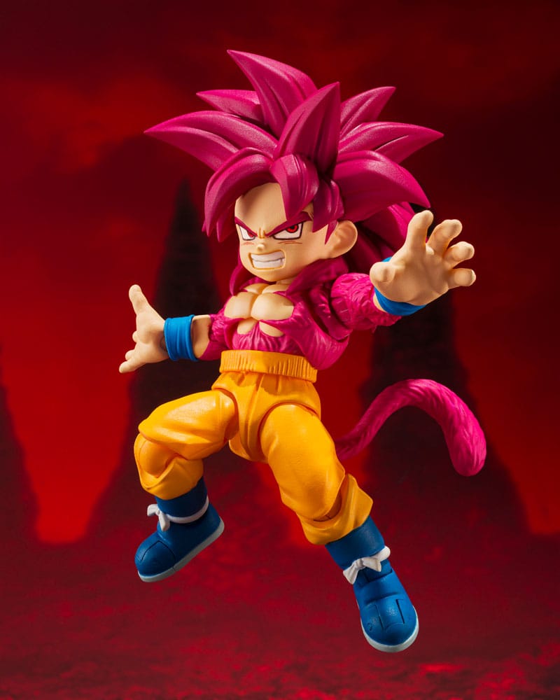 Dragon Ball - Daima S.H.Figuarts Actionfigur Super Saiyan Level 4 Son Goku (mini) Figur – Bild 4