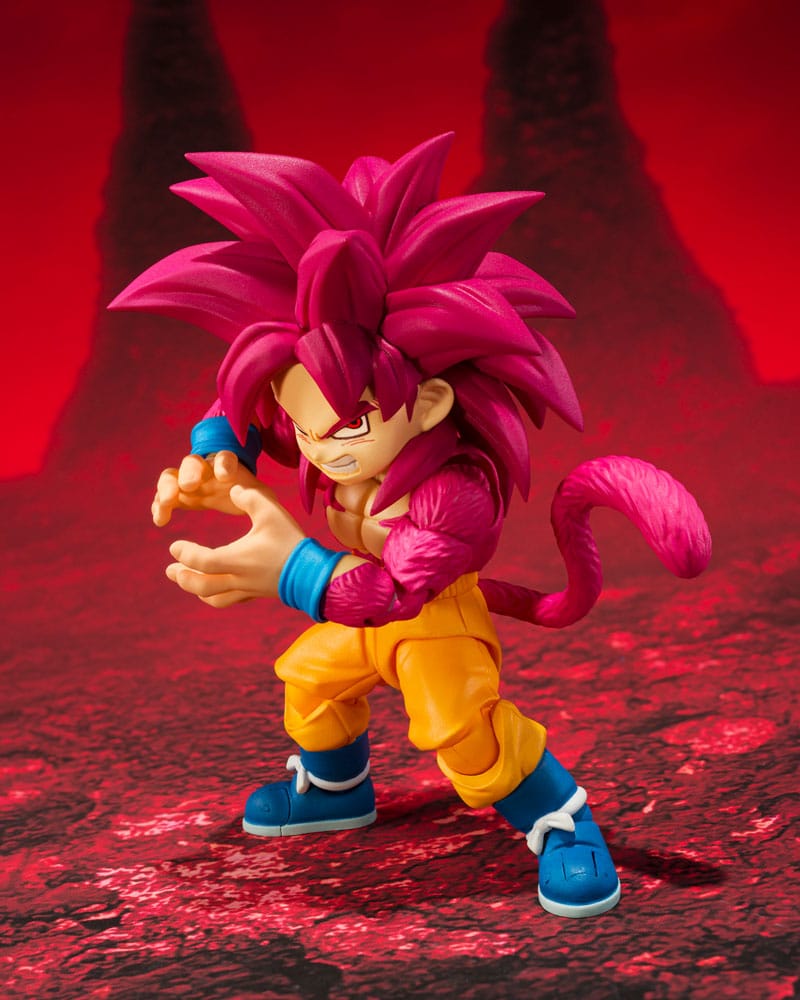 Dragon Ball - Daima S.H.Figuarts Actionfigur Super Saiyan Level 4 Son Goku (mini) Figur – Bild 6