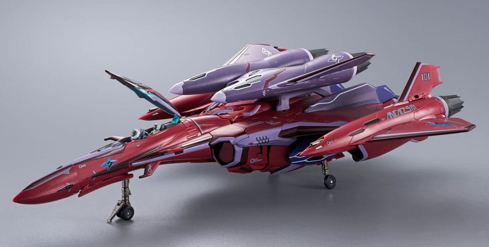 Macross - Frontier DX Chogokin Actionfigur VF-27 Gamma SP Super Lucifer Valkyrie Brera Sterne use Revival Ver. Figur – Bild 12