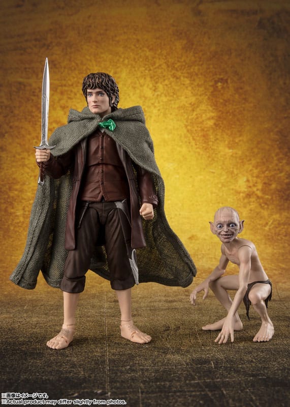 Herr der Ringe - S.H. Figuarts Actionfiguren Frodo Beutlin & Gollum Figur – Bild 2