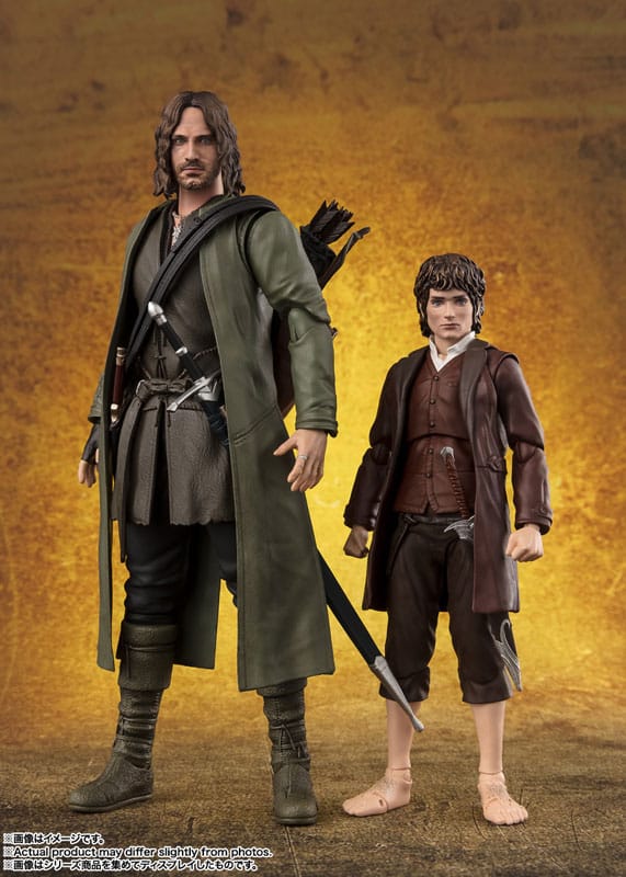 Herr der Ringe - S.H. Figuarts Actionfiguren Frodo Beutlin & Gollum Figur – Bild 7