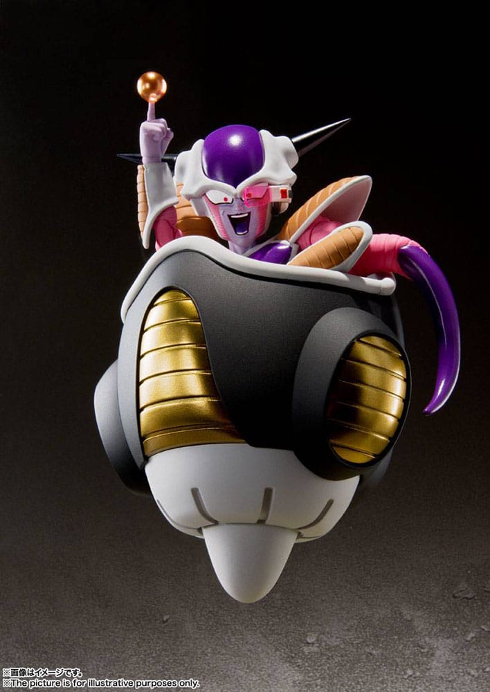 Dragon Ball - Z S.H. Figuarts Actionfigur Frieza (First Form) & Frieza Pod Reissue Figur – Bild 5