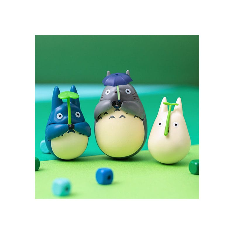 Mein Nachbar Totoro Figur mit rundem Boden Big Totoro with leaf 7 cm – Bild 7