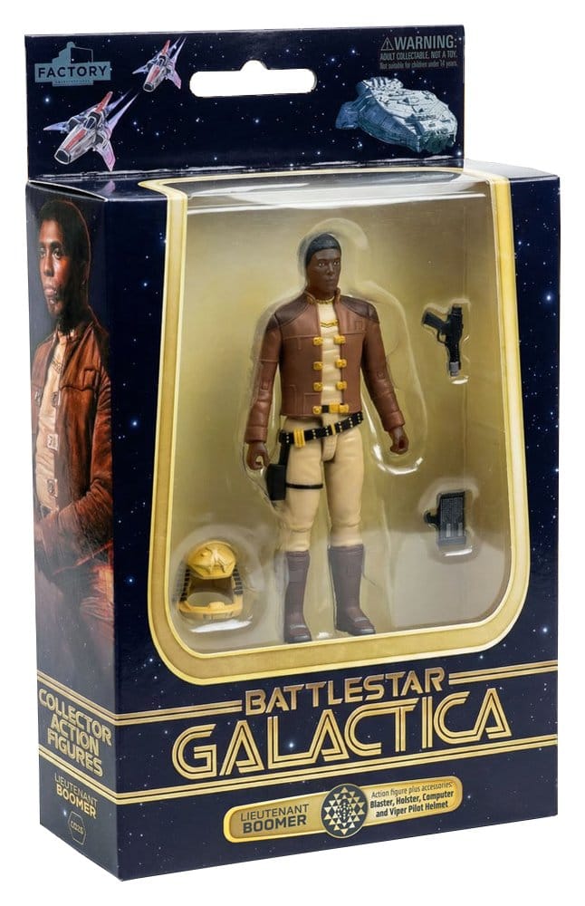 Battlestar Galactica - Actionfigur mit Fahrzeug Colonial Viper Mk & Lieutenant Boomer Figur – Bild 17