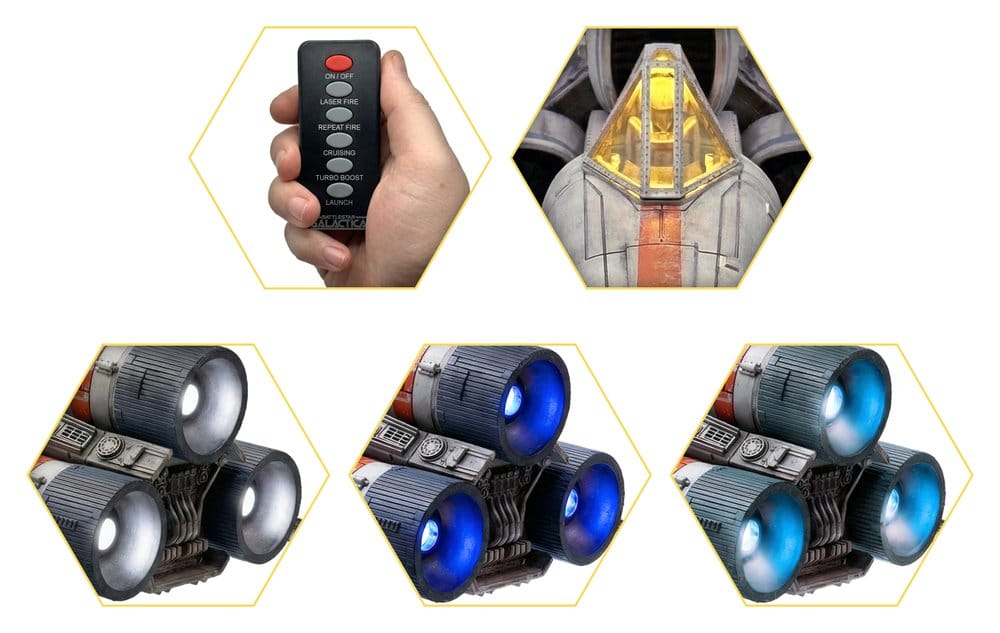 Battlestar Galactica - Actionfigur mit Fahrzeug Colonial Viper Mk & Lieutenant Boomer Figur – Bild 5
