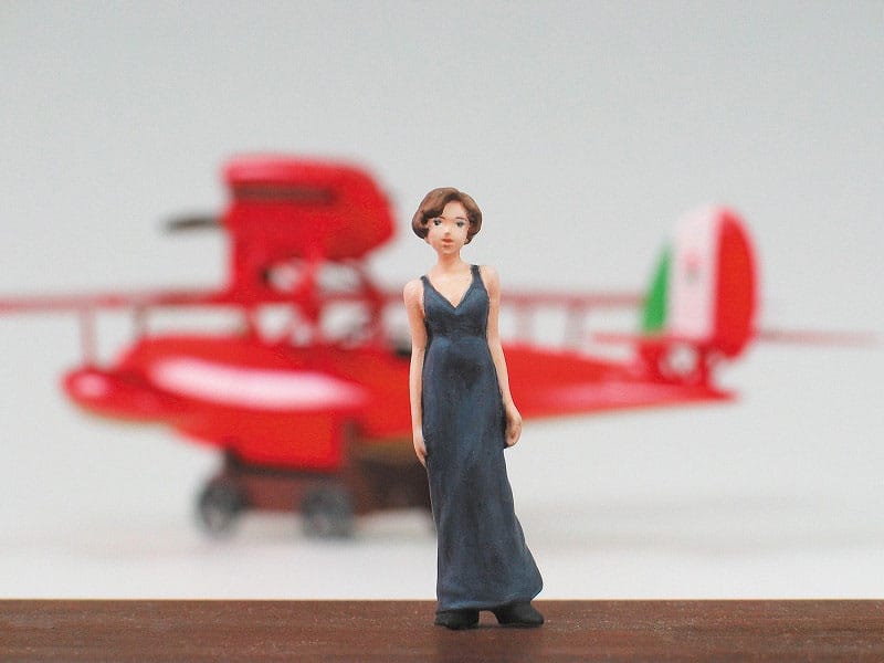 Studio Ghibli - Porco Rosso Model-Kit mit Figur 1/48 Savoia S.21F Version 2 & Gina – Bild 1
