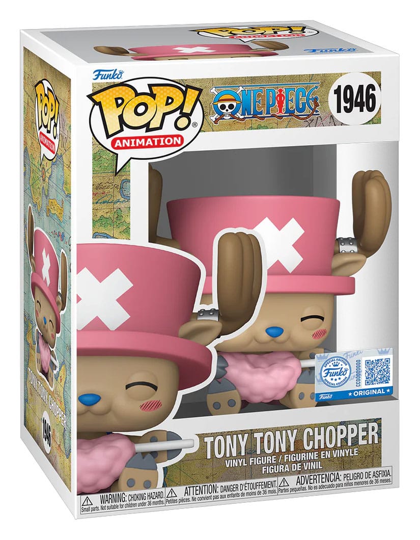 One Piece - Tony Chopper with Cotton Candy heo Exclusive - POP! Animation Vinyl – Bild 2