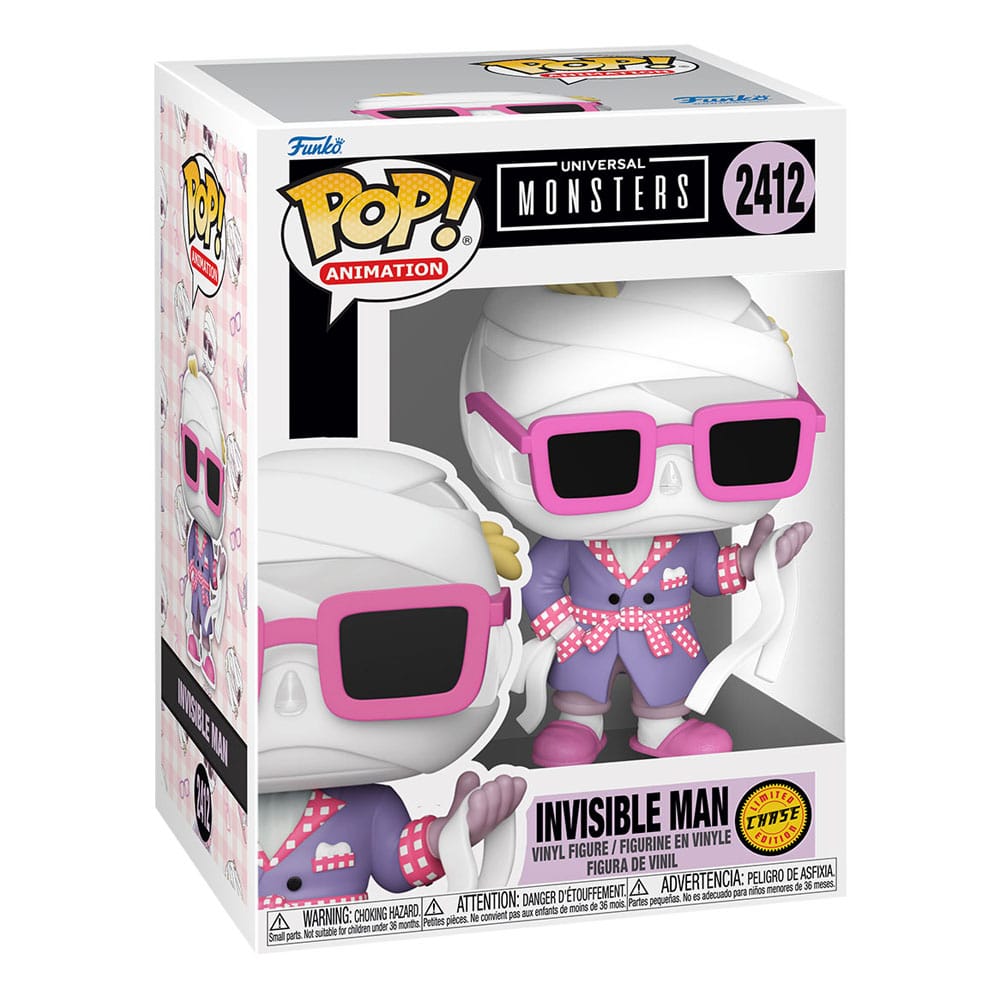Universal Monsters - POP! Animation Vinyl Figuren Invisible Man with Chase 9 cm Sortiment (6) Figur – Bild 2