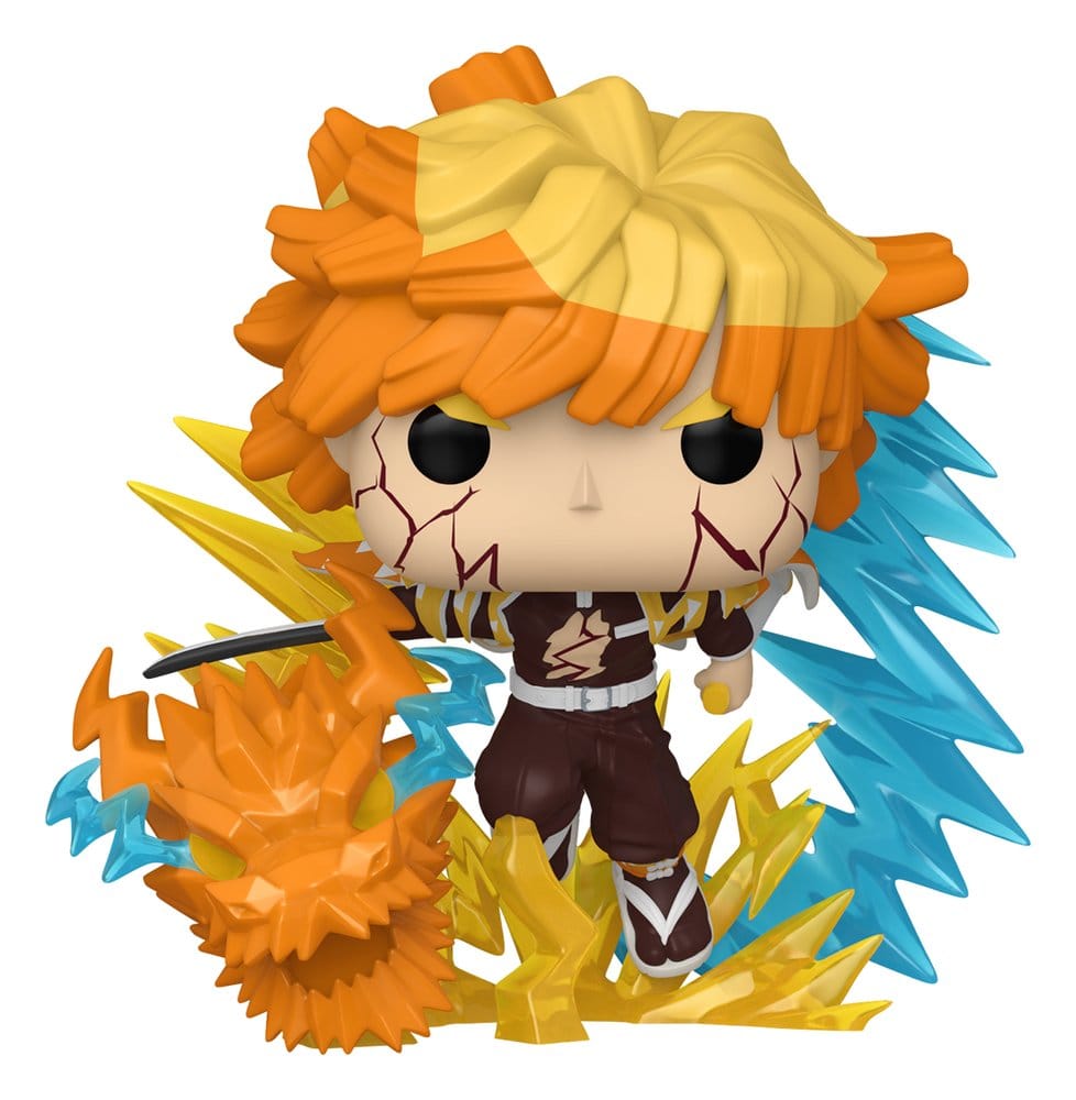 Demon Slayer: Kimetsu no Yaiba - Zenitsu with Chase (Glow) 9 cm Sortiment (3) - POP! Premium Vinyl – Bild 1