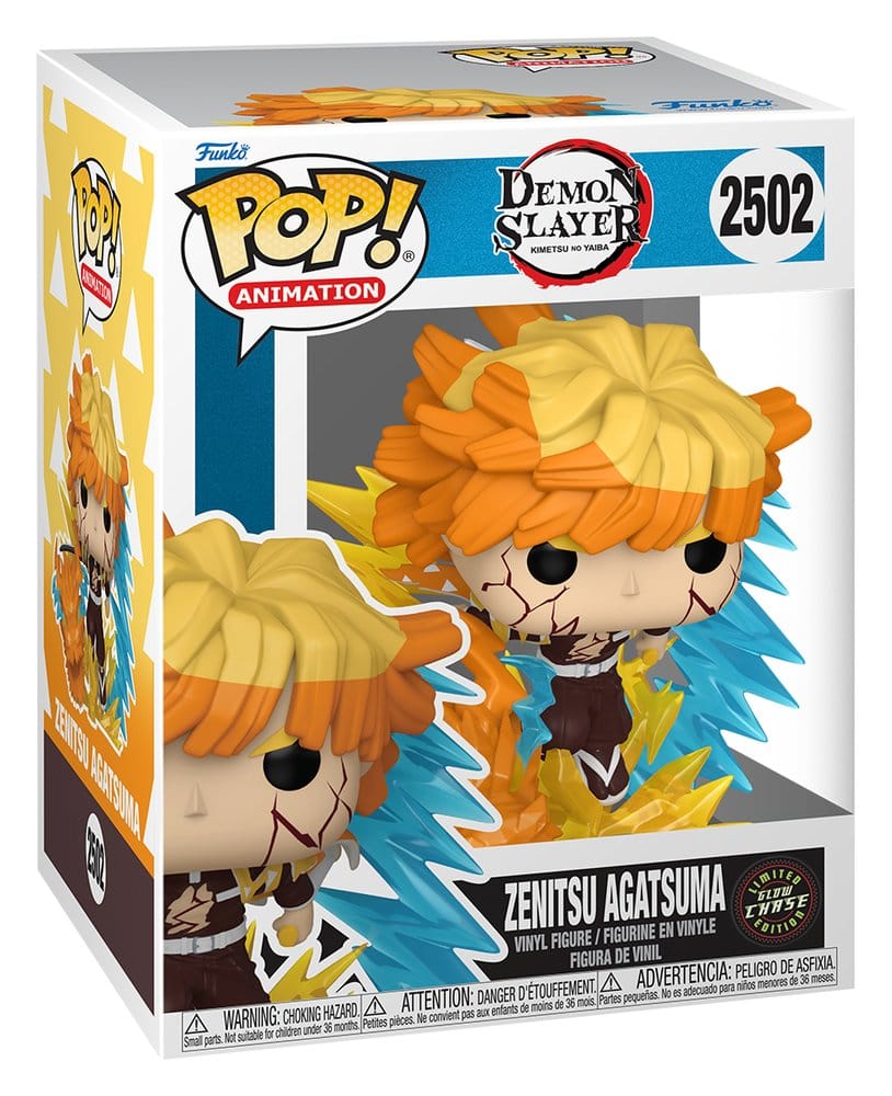 Demon Slayer: Kimetsu no Yaiba - Zenitsu with Chase (Glow) 9 cm Sortiment (3) - POP! Premium Vinyl – Bild 2