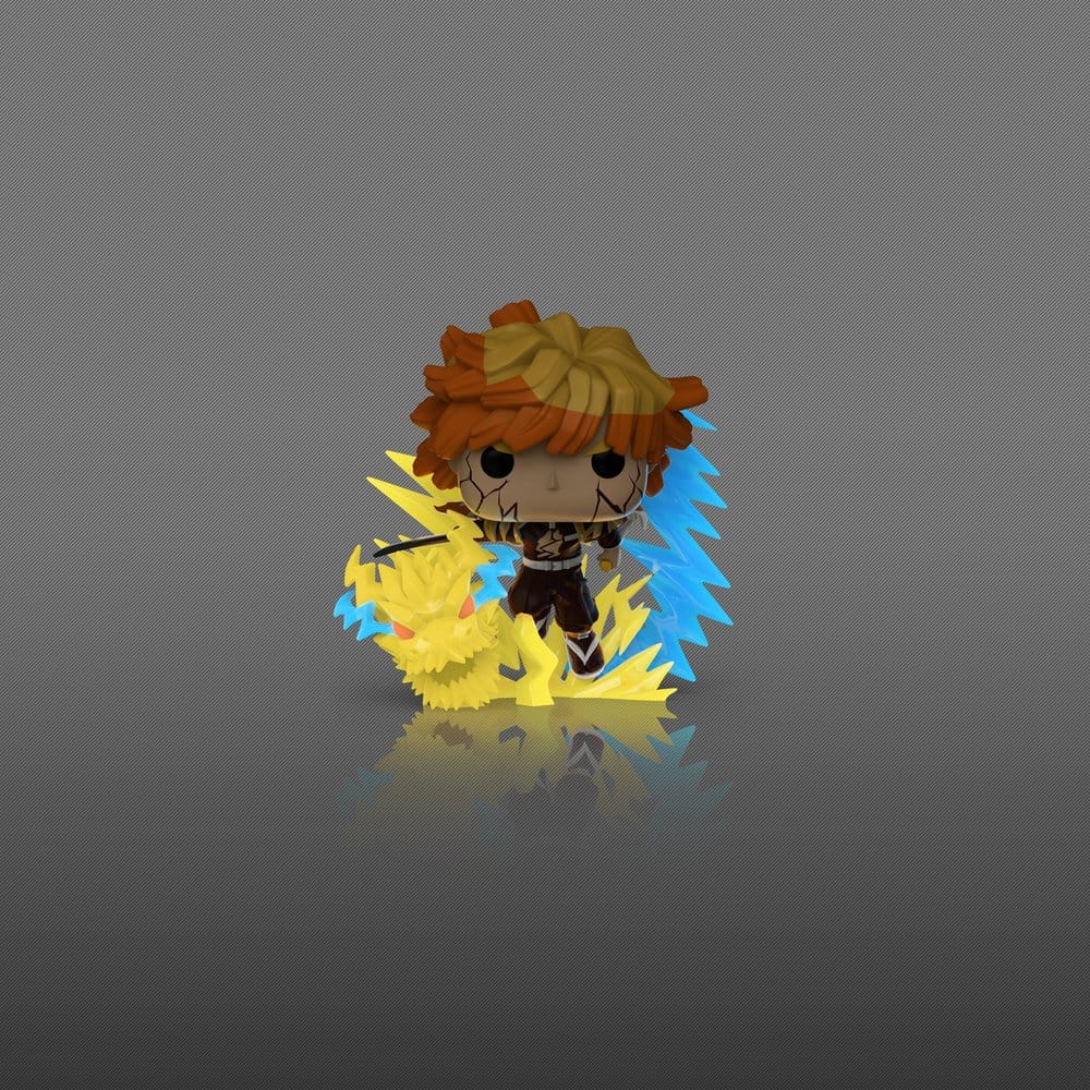 Demon Slayer: Kimetsu no Yaiba - Zenitsu with Chase (Glow) 9 cm Sortiment (3) - POP! Premium Vinyl – Bild 3
