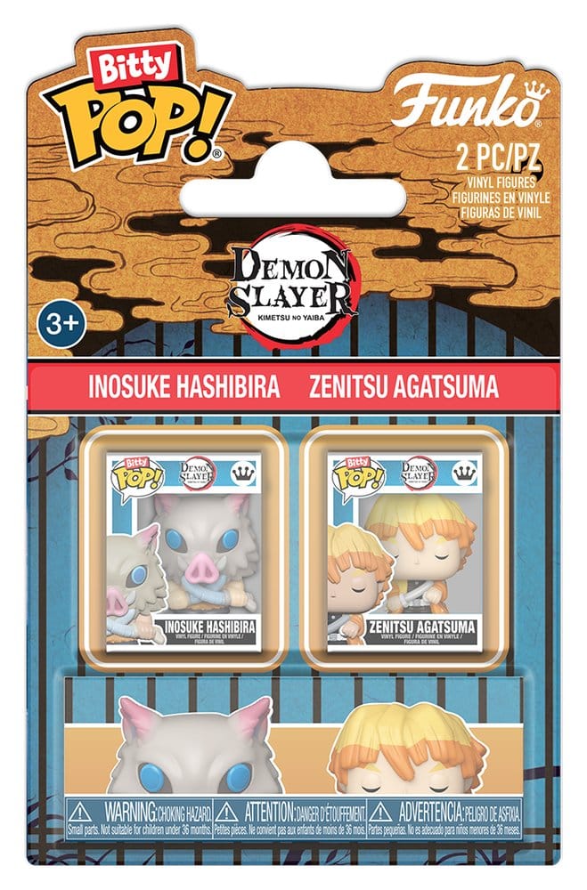 Demon Slayer: Kimetsu no Yaiba - POP! Vinyl Figuren 2er-Pack Inosuke & Zenitsu Figur – Bild 1