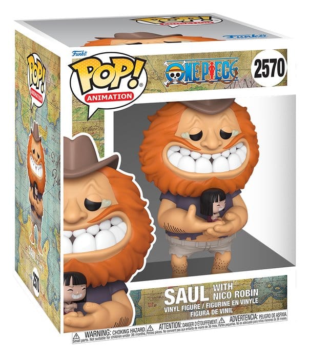 One Piece - Saul w/ Nico Robin - Super Sized POP! Animation Vinyl – Bild 2
