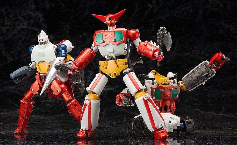Getter Robo - Dynamic Change R Actionfiguren Set (re-run) Figur – Bild 11