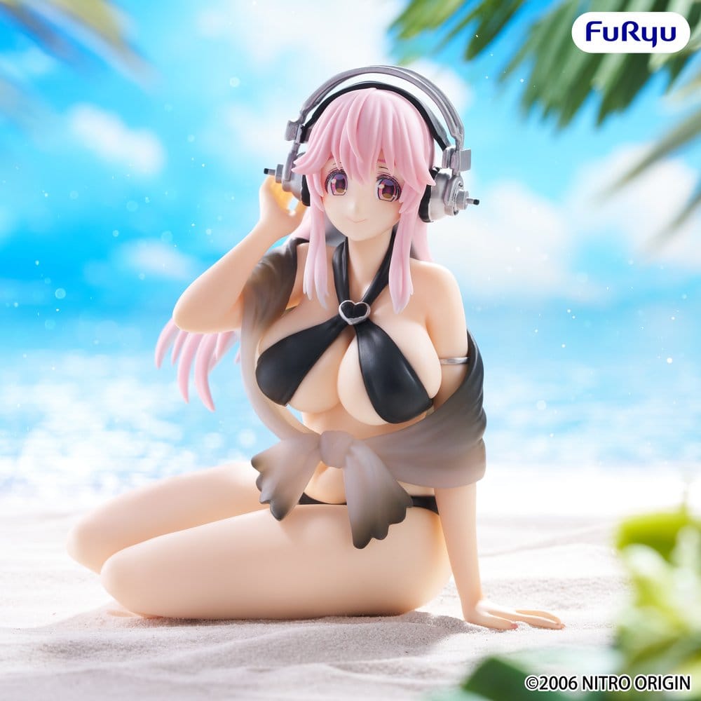 Super Sonico - Super Sonico Swimsuit Black Color Ver. - Noodle Stopper – Bild 3