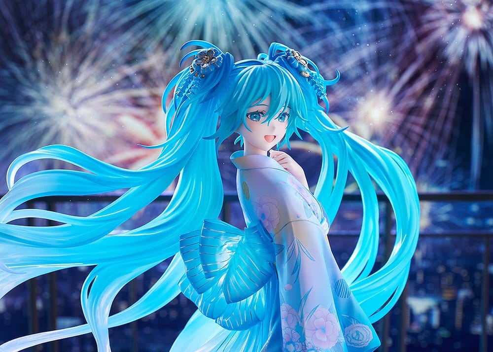 Hatsune Miku - Character Vocal Series 01: Hatsune Miku PVC Figur 1/7 Music & Fire Works Ver. – Bild 3