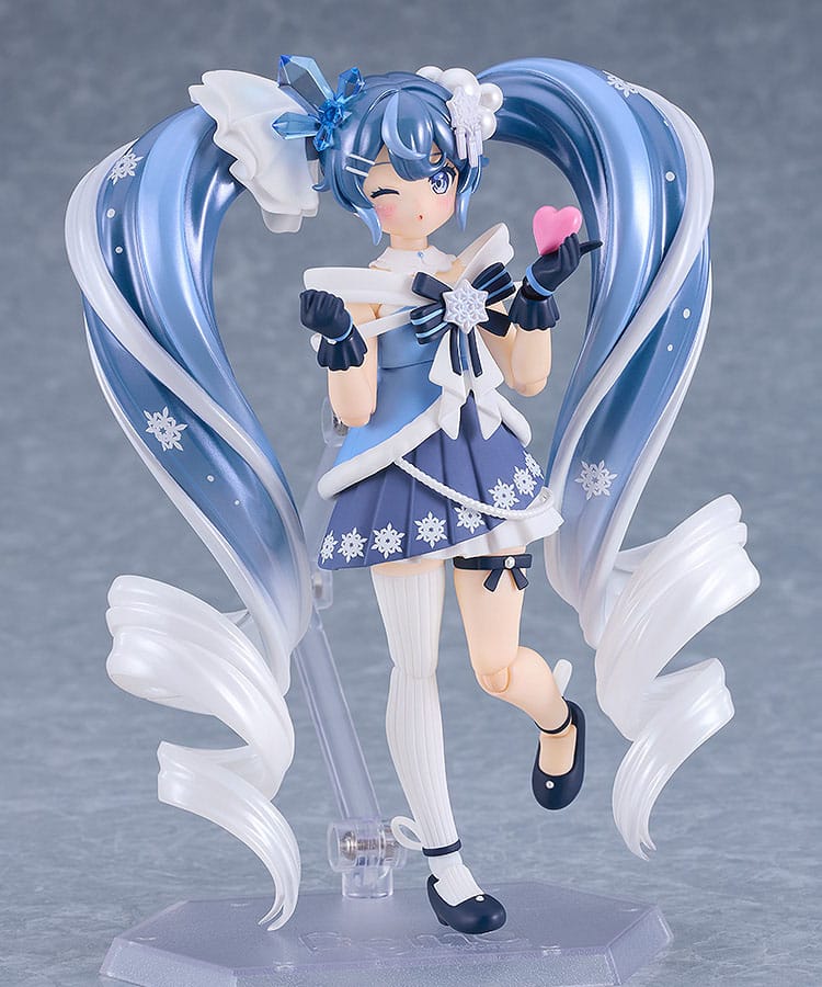 Character Vocal Series - 01: Hatsune Miku Figma Actionfigur Snow Miku: Crystal Snow Ver. Figur – Bild 4