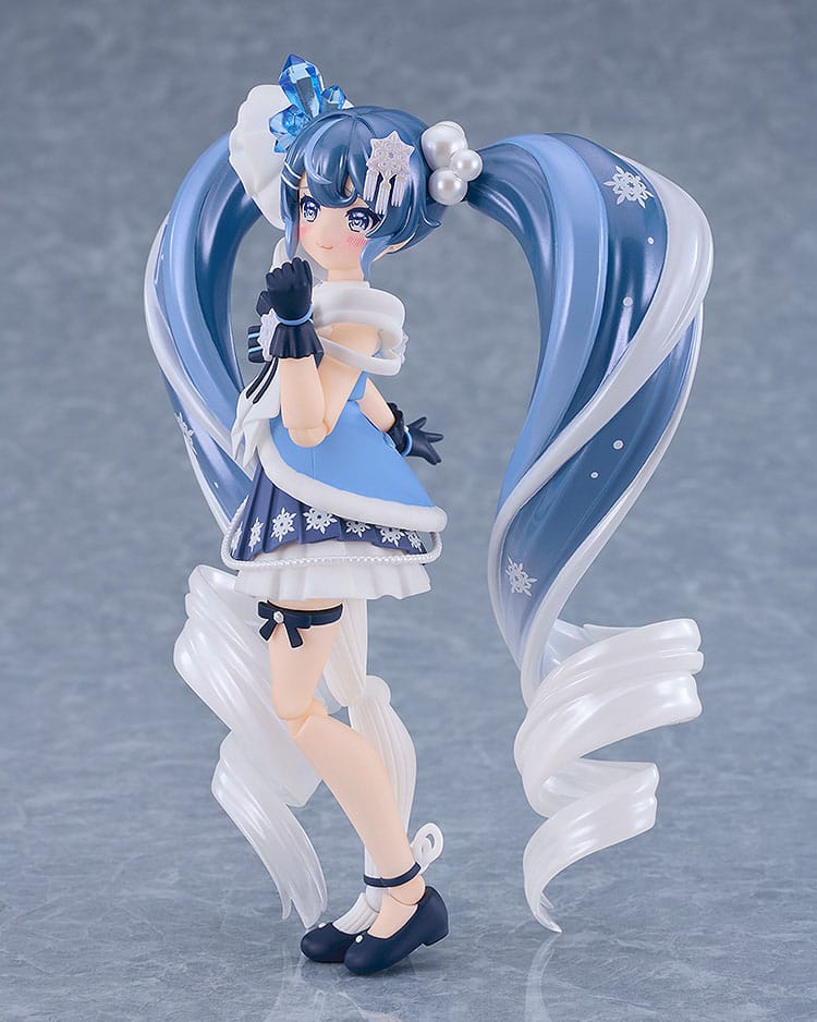 Character Vocal Series - 01: Hatsune Miku Figma Actionfigur Snow Miku: Crystal Snow Ver. Figur – Bild 5