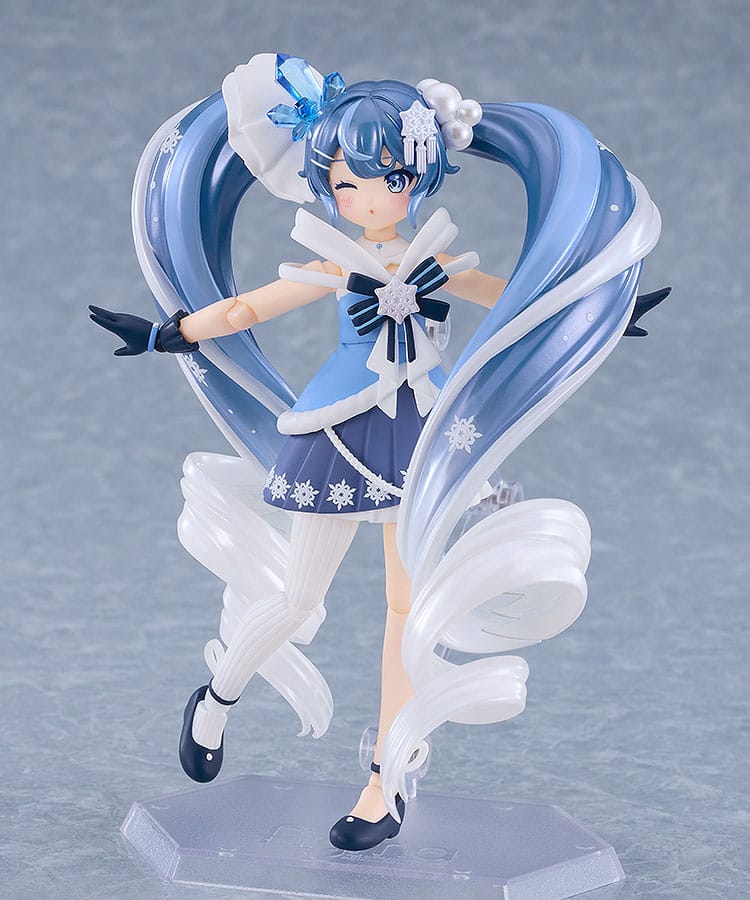 Character Vocal Series - 01: Hatsune Miku Figma Actionfigur Snow Miku: Crystal Snow Ver. Figur – Bild 7
