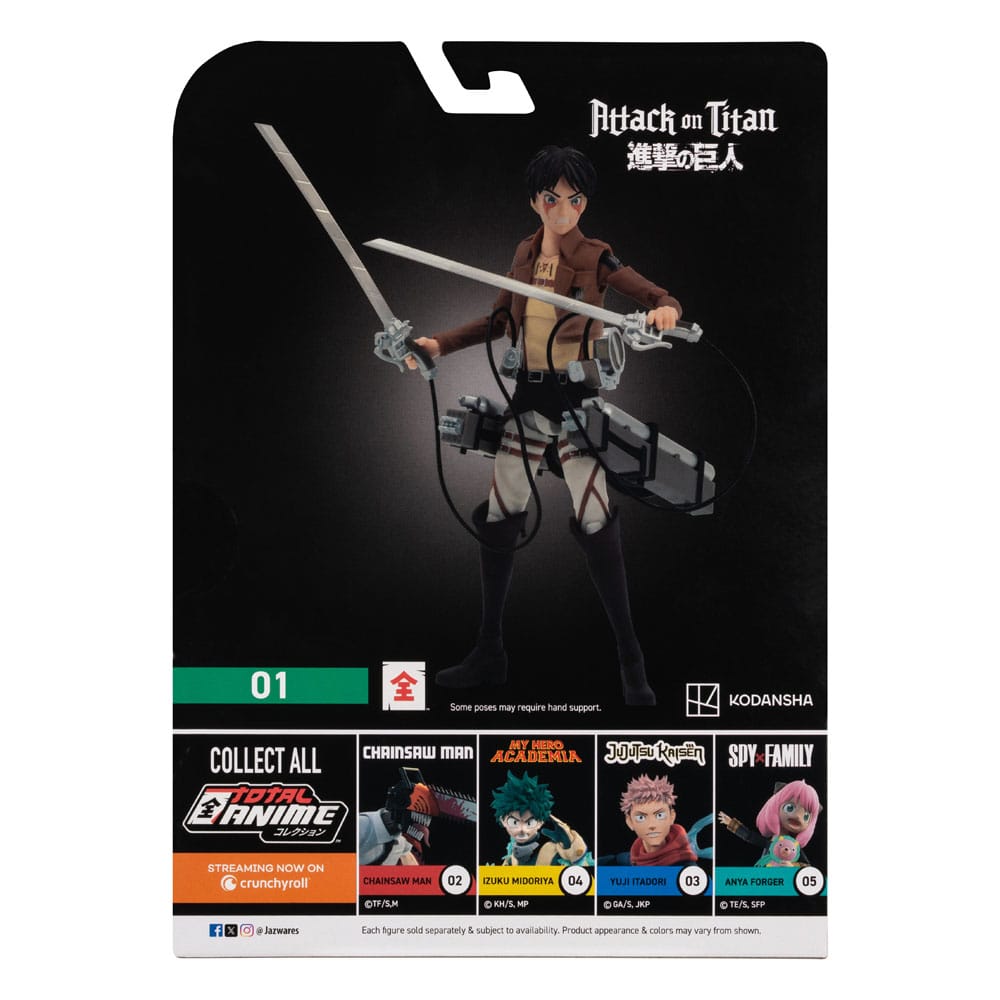 Attack on Titan - Total Anime Actionfigur Eren Jaeger Figur – Bild 3