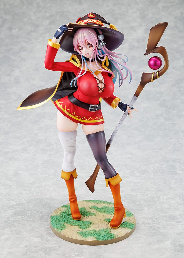 KonoSuba - Super Sonico x Konosuba PVC Statue 1/7 Super Sonico Megumin collaboration Ver. – Bild 3