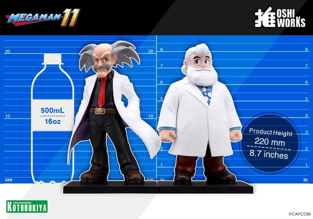Mega Man - Oshi Works PVC Figuren 2er-Pack Dr. Wily &amp; Dr. Light Figur – Bild 20