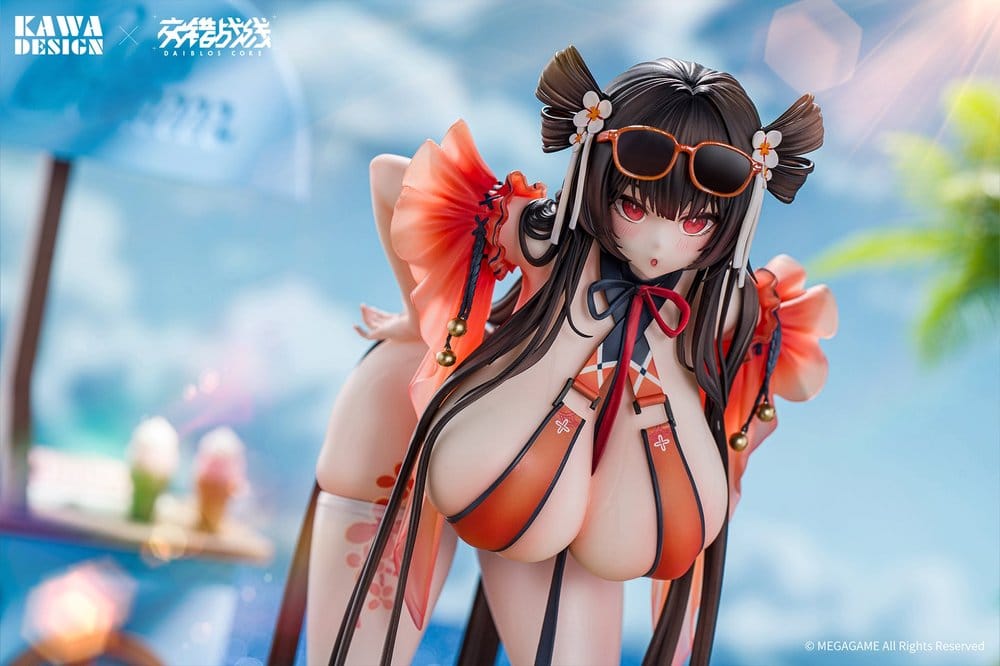 Daiblos Core - Maree Rouge Rakubai no Utage Wet Ver. 1/6 Scale Figur – Bild 5
