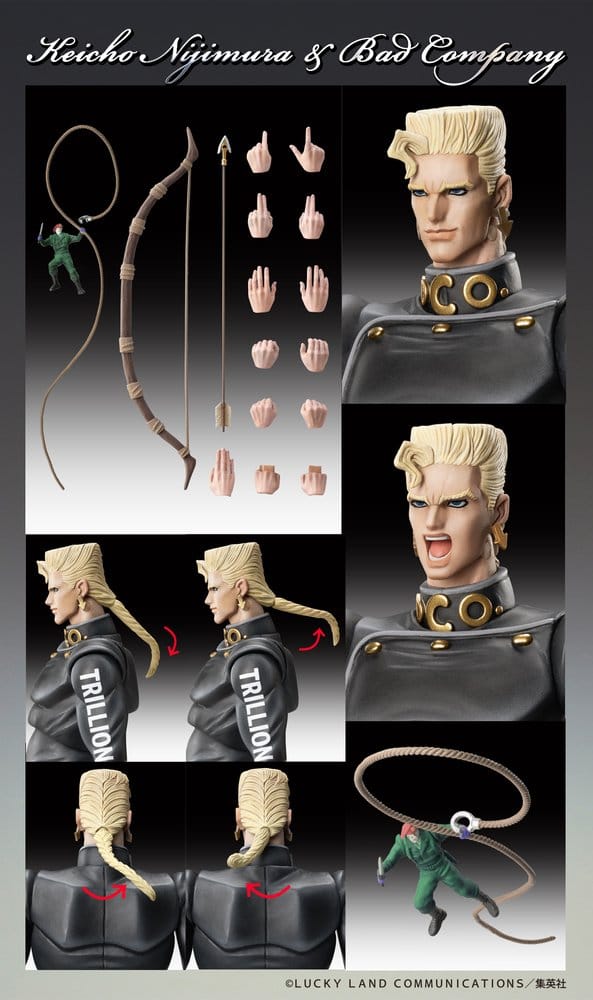 JoJo's Bizarre Adventure - Diamond Is Unbreakable Actionfigur Chozokado Keicho Nijimura & Bad Company Figur – Bild 8