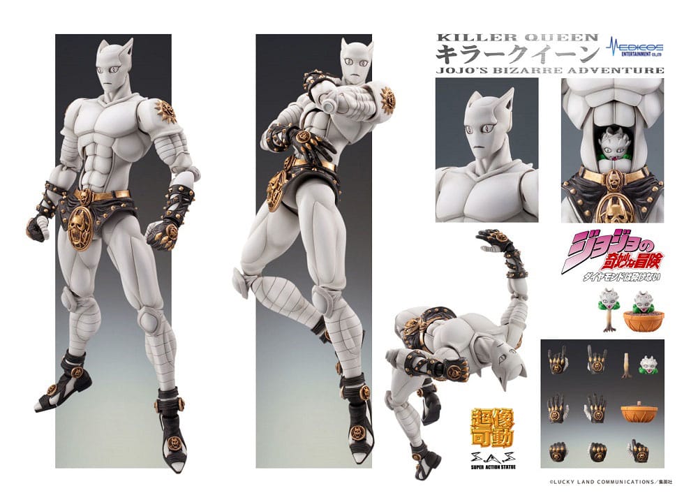 JoJo's Bizarre Adventure - Diamond Is Unbreakable Super Action Actionfigur Chozokado (Killer Queen) Figur – Bild 5