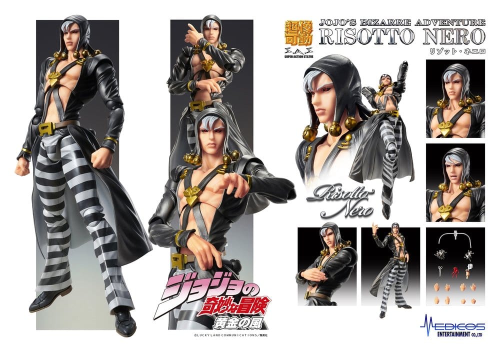JoJo's Bizarre Adventure - Golden Wind Actionfigur Risotto Nero Figur – Bild 12