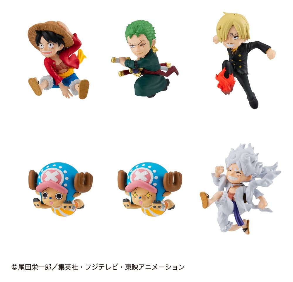 One Piece - Tobimas Minifiguren 5 cm Blind Box Display (6) (Repeat) Figur – Bild 1