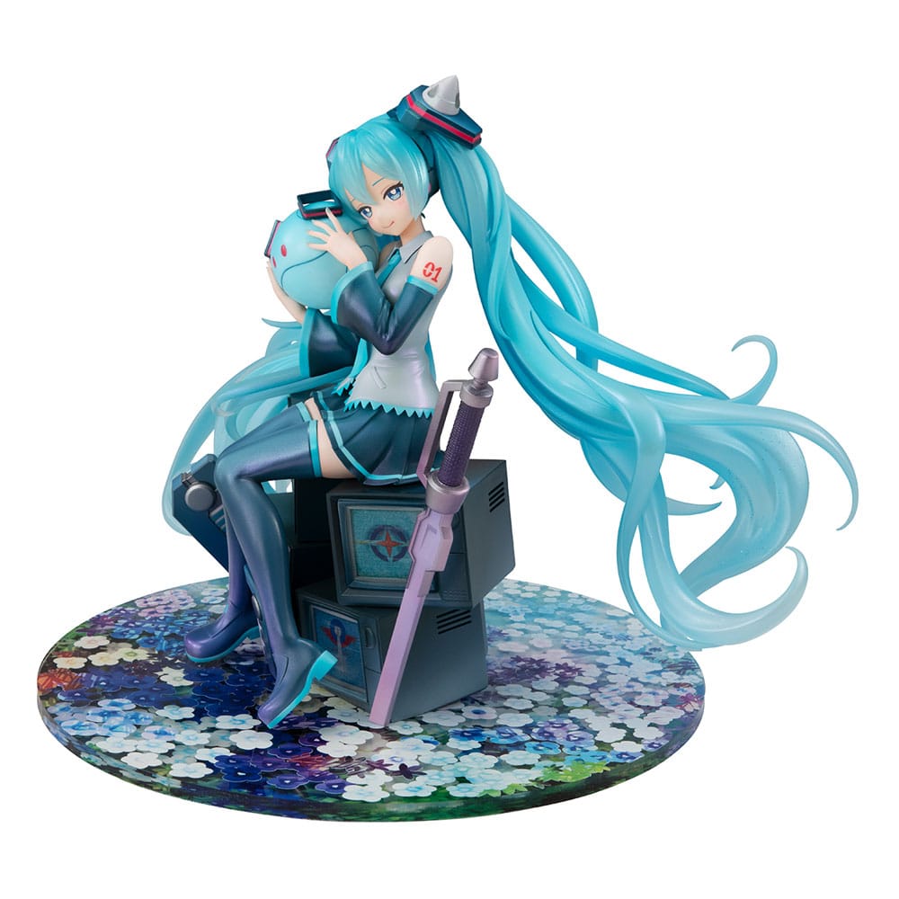 Gundam - Mobile Suit Gundam x Hatsune Miku Lucrea PVC Statue Hatsune Miku x OO Gundam 45th Anniversary – Bild 1