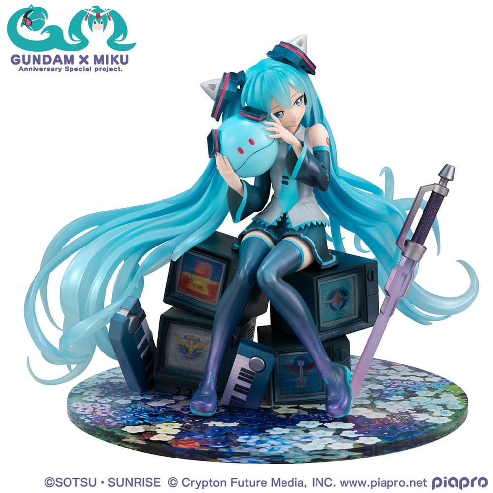 Gundam - Mobile Suit Gundam x Hatsune Miku Lucrea PVC Statue Hatsune Miku x OO Gundam 45th Anniversary – Bild 2
