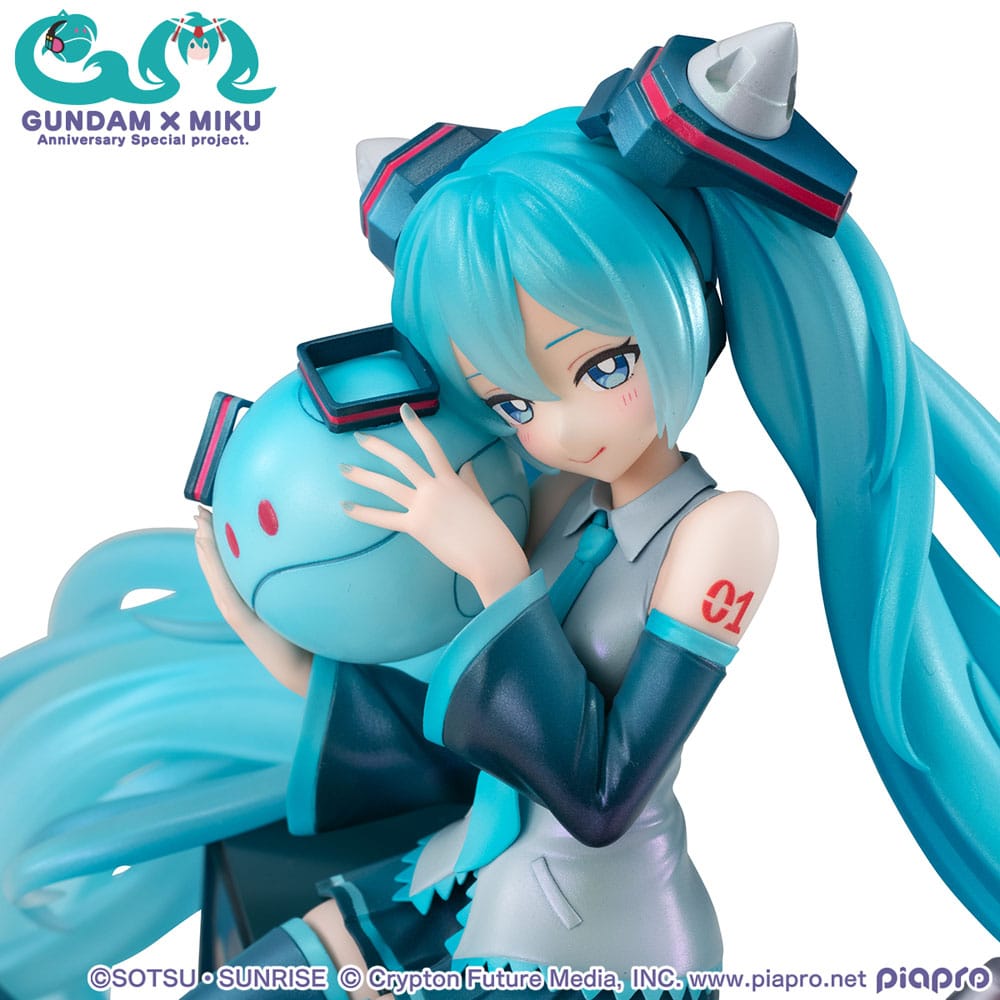 Gundam - Mobile Suit Gundam x Hatsune Miku Lucrea PVC Statue Hatsune Miku x OO Gundam 45th Anniversary – Bild 4
