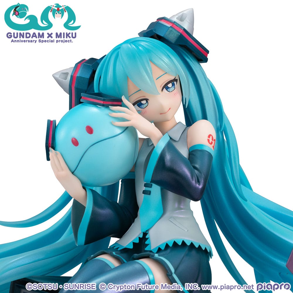 Gundam - Mobile Suit Gundam x Hatsune Miku Lucrea PVC Statue Hatsune Miku x OO Gundam 45th Anniversary – Bild 5