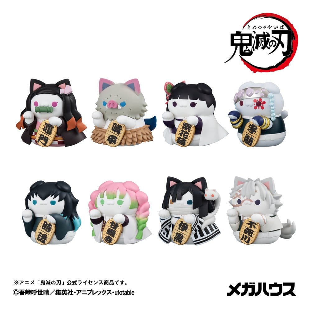 Demon Slayer: Kimetsu no Yaiba - Mega Cat Project Minifiguren 6 cm Demon Slayer Fortune Cats ver. 02 Blind Box Display (8) (Repeat) Figur – Bild 10