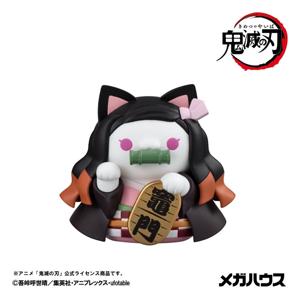 Demon Slayer: Kimetsu no Yaiba - Mega Cat Project Minifiguren 6 cm Demon Slayer Fortune Cats ver. 02 Blind Box Display (8) (Repeat) Figur – Bild 2