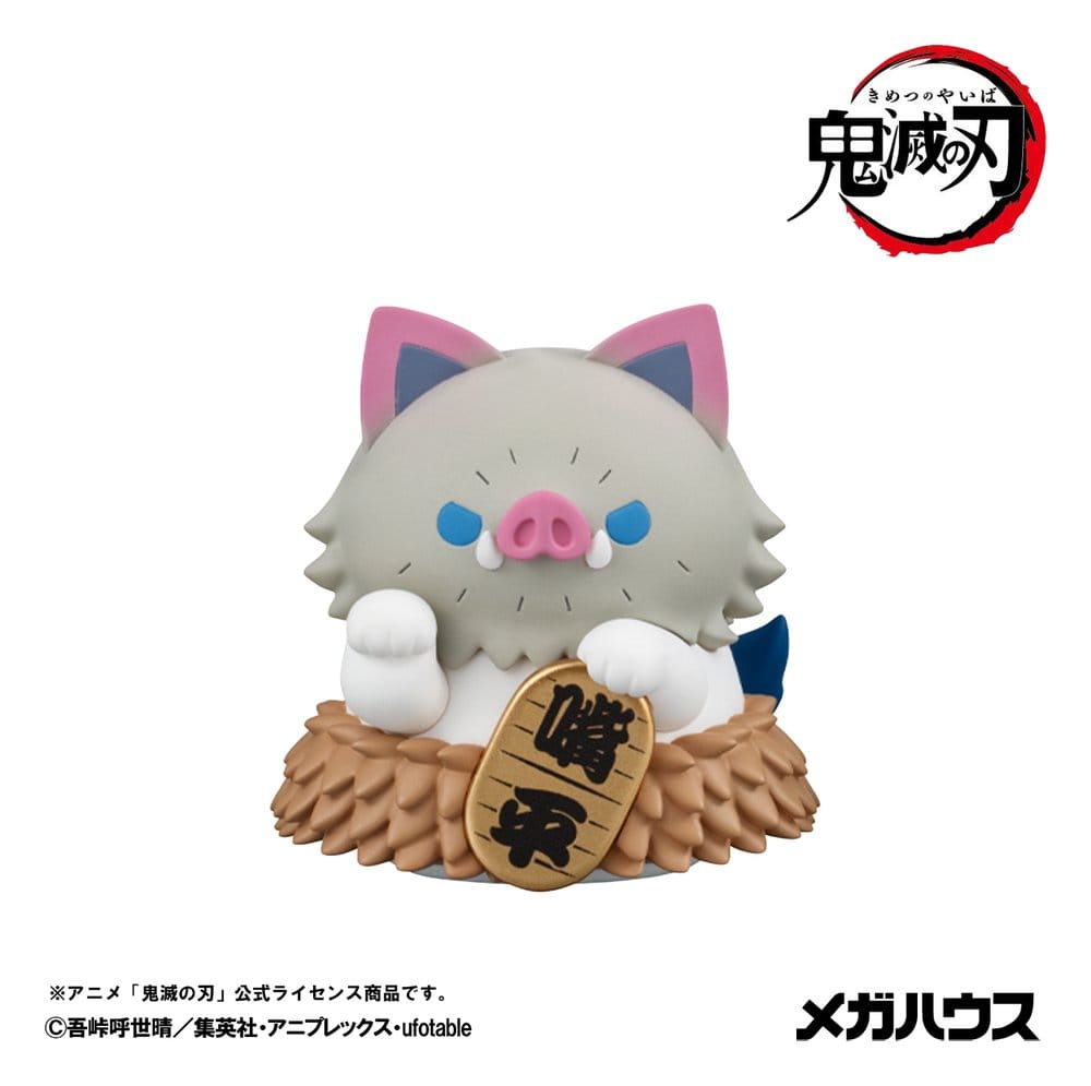 Demon Slayer: Kimetsu no Yaiba - Mega Cat Project Minifiguren 6 cm Demon Slayer Fortune Cats ver. 02 Blind Box Display (8) (Repeat) Figur – Bild 3